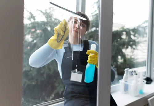 Nettoyage de vitres intérieures et extérieures au Tholonet